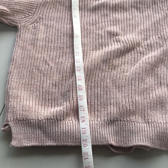 JOHN + Jenn pink knit sweater with weave laced in the back Small - Picture 12 of 12